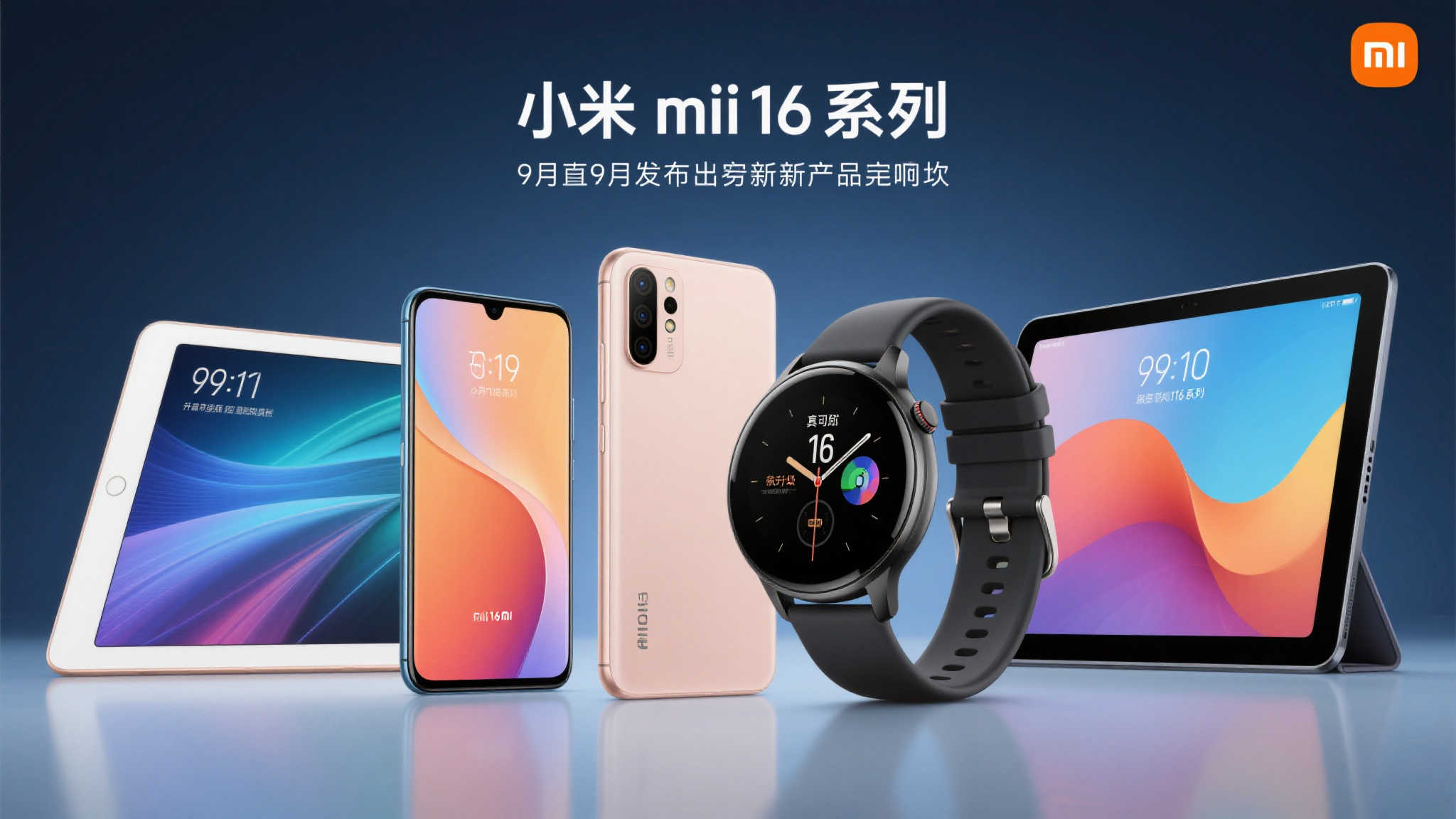 小米9月惊喜揭晓：16系列旗舰、全新手表平板齐登场！